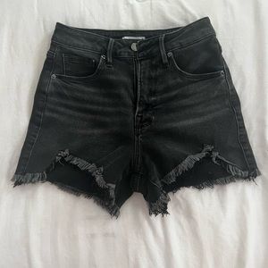 Good American Black Jean Shorts